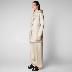 Piumini Animal-Free^Save The Duck Piumino Animal Free Donna Megs Beige Sabbia