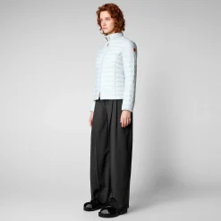 Piumini Animal-Free^Save The Duck Piumino Animal Free Donna Carly Grigio Ghiaccio