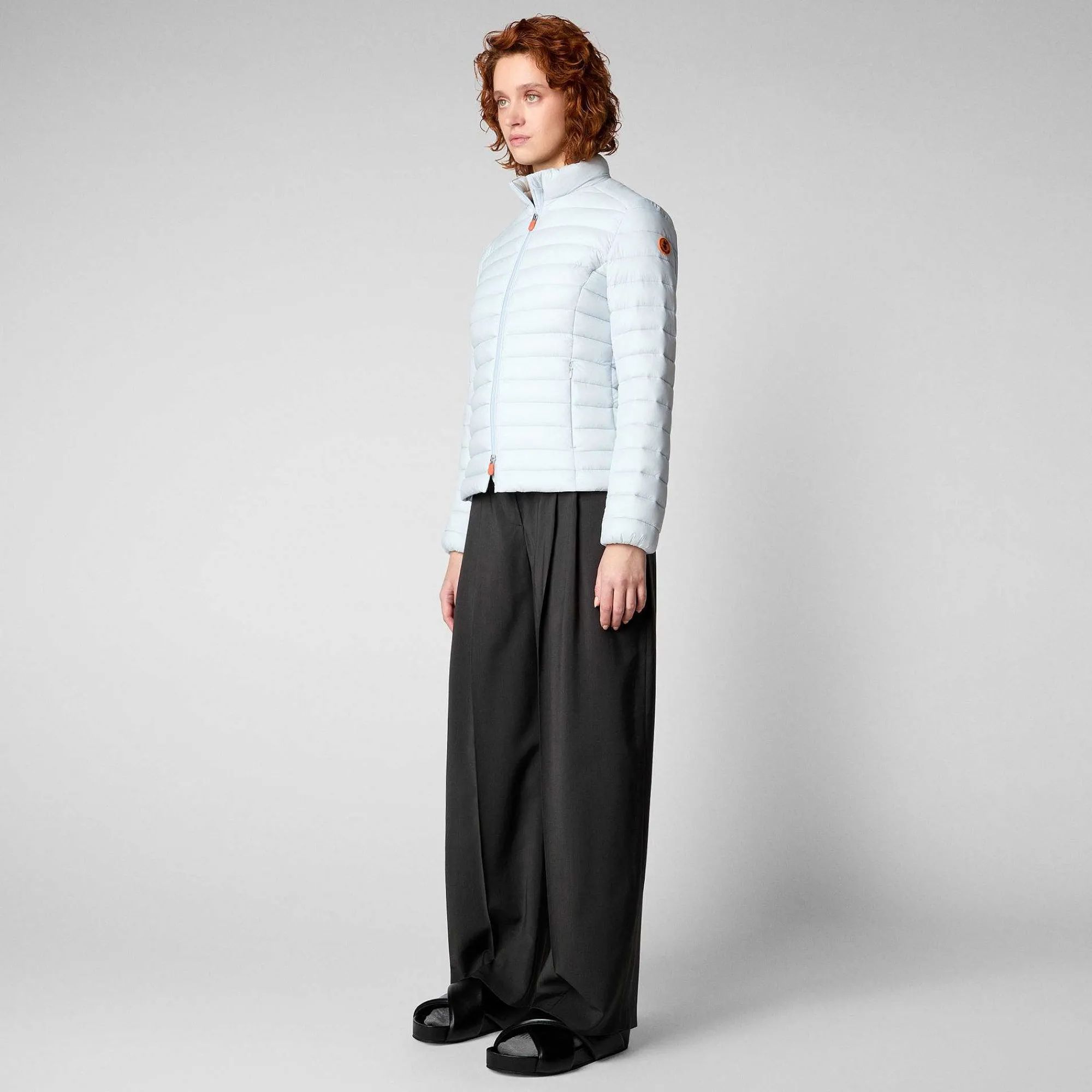 Piumini Animal-Free^Save The Duck Piumino Animal Free Donna Carly Grigio Ghiaccio