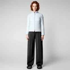 Piumini Animal-Free^Save The Duck Piumino Animal Free Donna Carly Grigio Ghiaccio