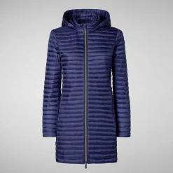 Piumini Animal-Free^Save The Duck Piumino Animal Free Donna Megs Blu Navy