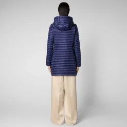 Piumini Animal-Free^Save The Duck Piumino Animal Free Donna Megs Blu Navy