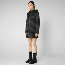 Piumini Animal-Free^Save The Duck Piumino Animal Free Donna Megs Nero