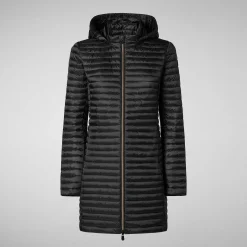 Piumini Animal-Free^Save The Duck Piumino Animal Free Donna Megs Nero