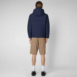 Piumini Animal-Free^Save The Duck Piumino Animal Free Uomo Cael Blu Navy