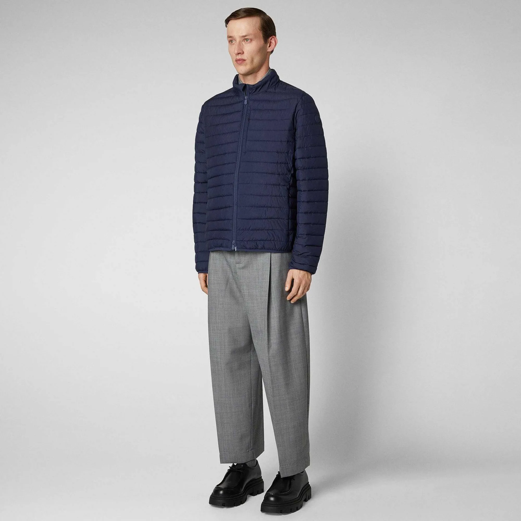 Piumini Animal-Free^Save The Duck Piumino Animal Free Uomo Cole Blu Navy