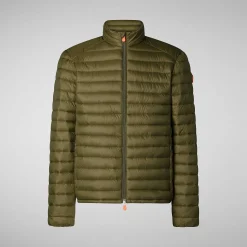 Piumini Animal-Free^Save The Duck Piumino Animal Free Uomo Alexander Verde Oliva