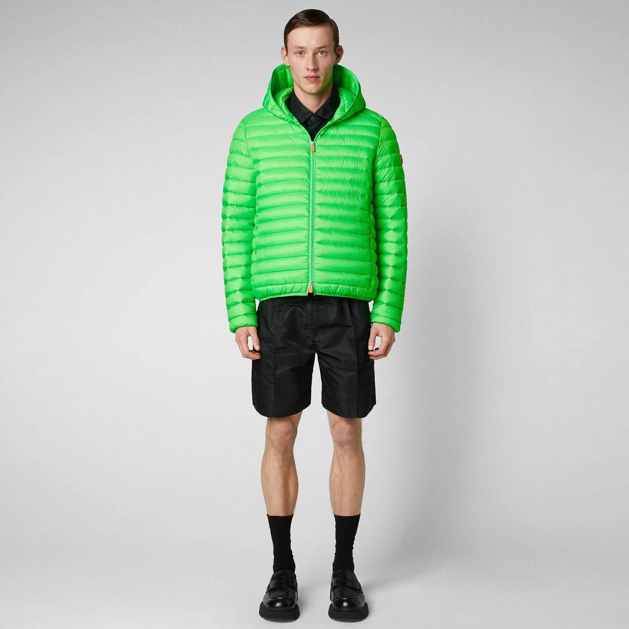 Piumini Animal-Free^Save The Duck Piumino Animal Free Uomo Helios Verde Fluo