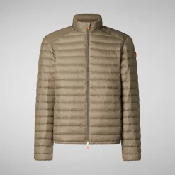Piumini Animal-Free^Save The Duck Piumino Animal Free Uomo Alexander Grigio Elefante