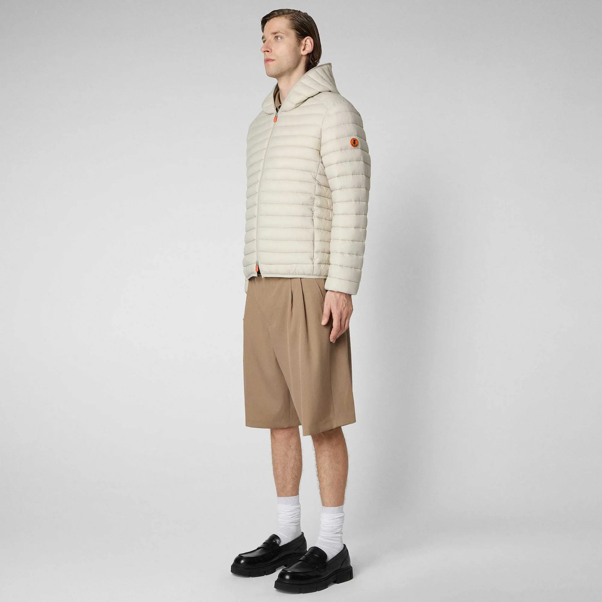 Piumini Animal-Free^Save The Duck Piumino Animal Free Uomo Donald Beige Chiaro