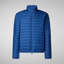 Piumini Animal-Free^Save The Duck Piumino Animal Free Uomo Cole Blu Oceano