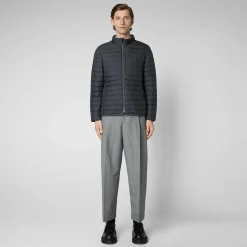 Piumini Animal-Free^Save The Duck Piumino Animal Free Uomo Cole Grigio Tempesta