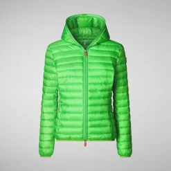Piumini Animal-Free^Save The Duck Piumino Animal-Free Donna Kyla Verde Fluo