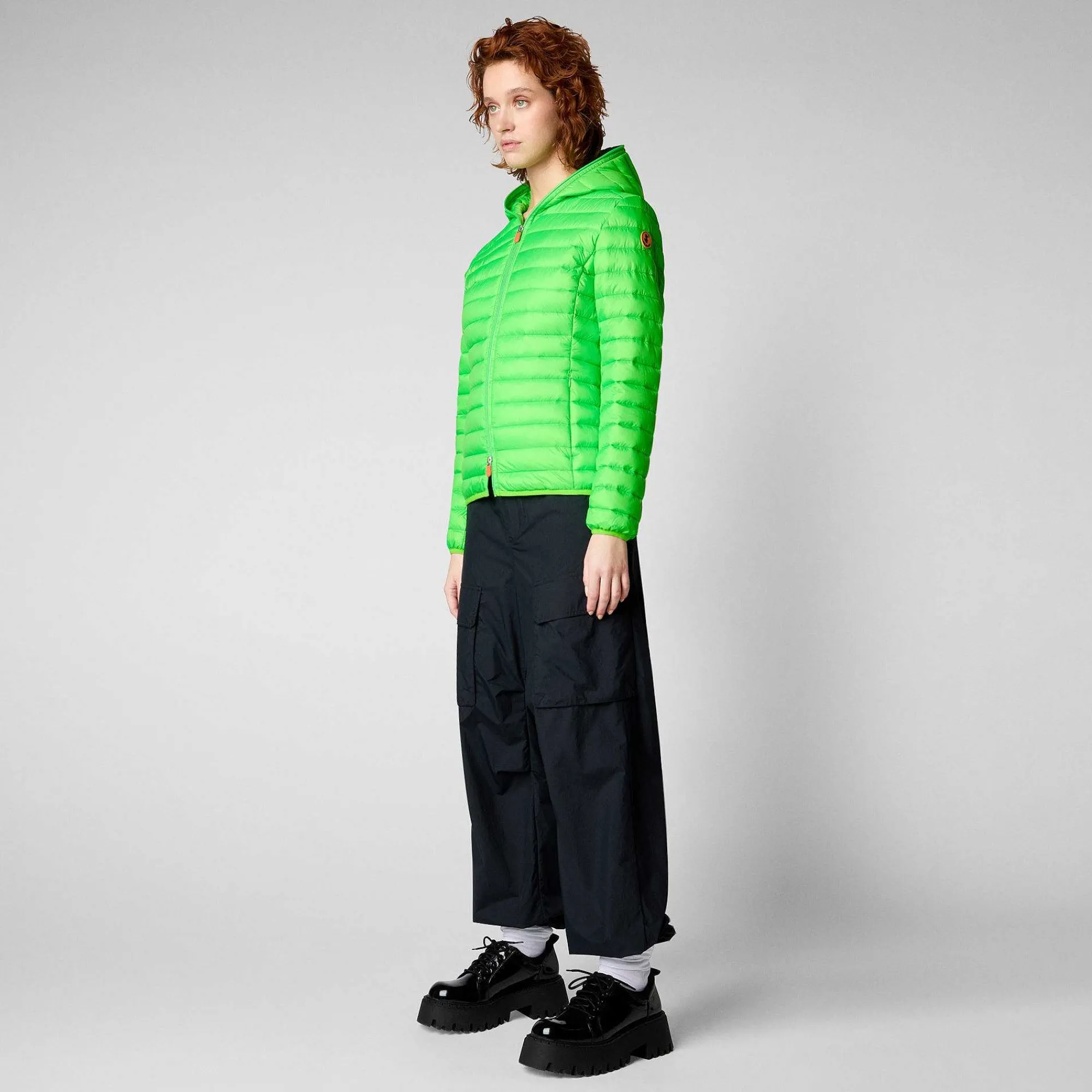 Piumini Animal-Free^Save The Duck Piumino Animal-Free Donna Kyla Verde Fluo