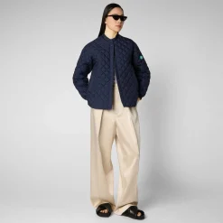 Piumini Animal-Free^Save The Duck Piumino Animal-Free Donna Vesper Blu Navy
