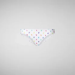 Costumi Da Bagno^Save The Duck Slip Bikini Donna Zeva Stampa Rainbow Ducks Su Fondo Bianco
