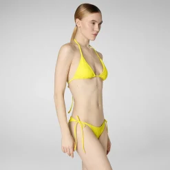 Costumi Da Bagno^Save The Duck Slip Bikini Regolabile Donna Sveva Giallo Sole