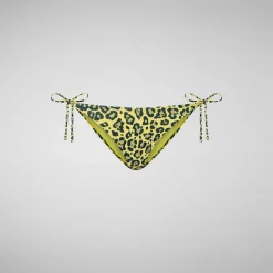 Costumi Da Bagno^Save The Duck Slip Bikini Regolabile Donna Wiria In Giallo Leopardo