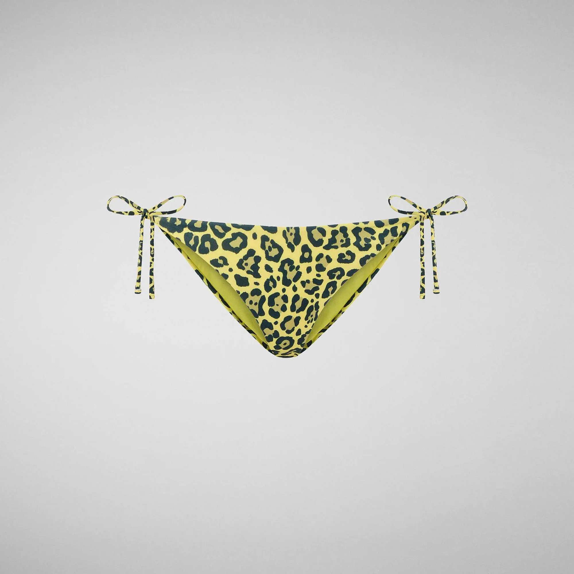 Costumi Da Bagno^Save The Duck Slip Bikini Regolabile Donna Wiria In Giallo Leopardo