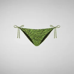 Costumi Da Bagno^Save The Duck Slip Bikini Regolabile Donna Wiria Stampa Tigrata Verde