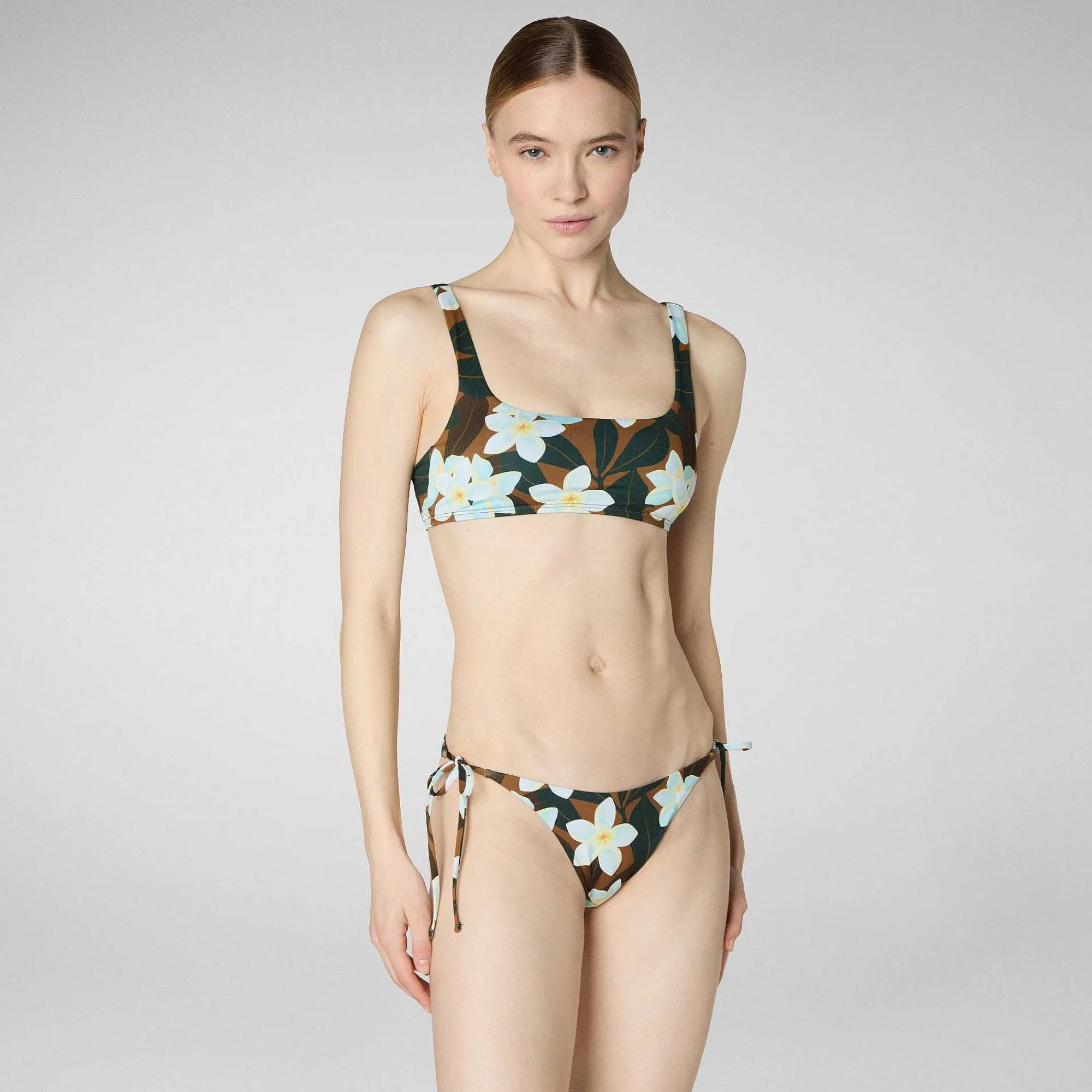 Costumi Da Bagno^Save The Duck Top Bikini Donna Uliana Marrone Frangipani