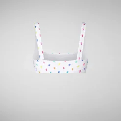 Costumi Da Bagno^Save The Duck Top Bikini Donna Uliana Stampa Rainbow Ducks Su Fondo Bianco