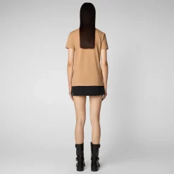 T-Shirt & Felpe^Save The Duck T-Shirt Donna Annabeth Beige Biscotto