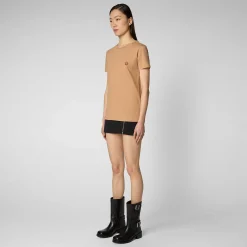 T-Shirt & Felpe^Save The Duck T-Shirt Donna Annabeth Beige Biscotto