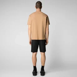 Magliette & Felpe^Save The Duck T-Shirt Uomo Adelmar Beige Biscotto