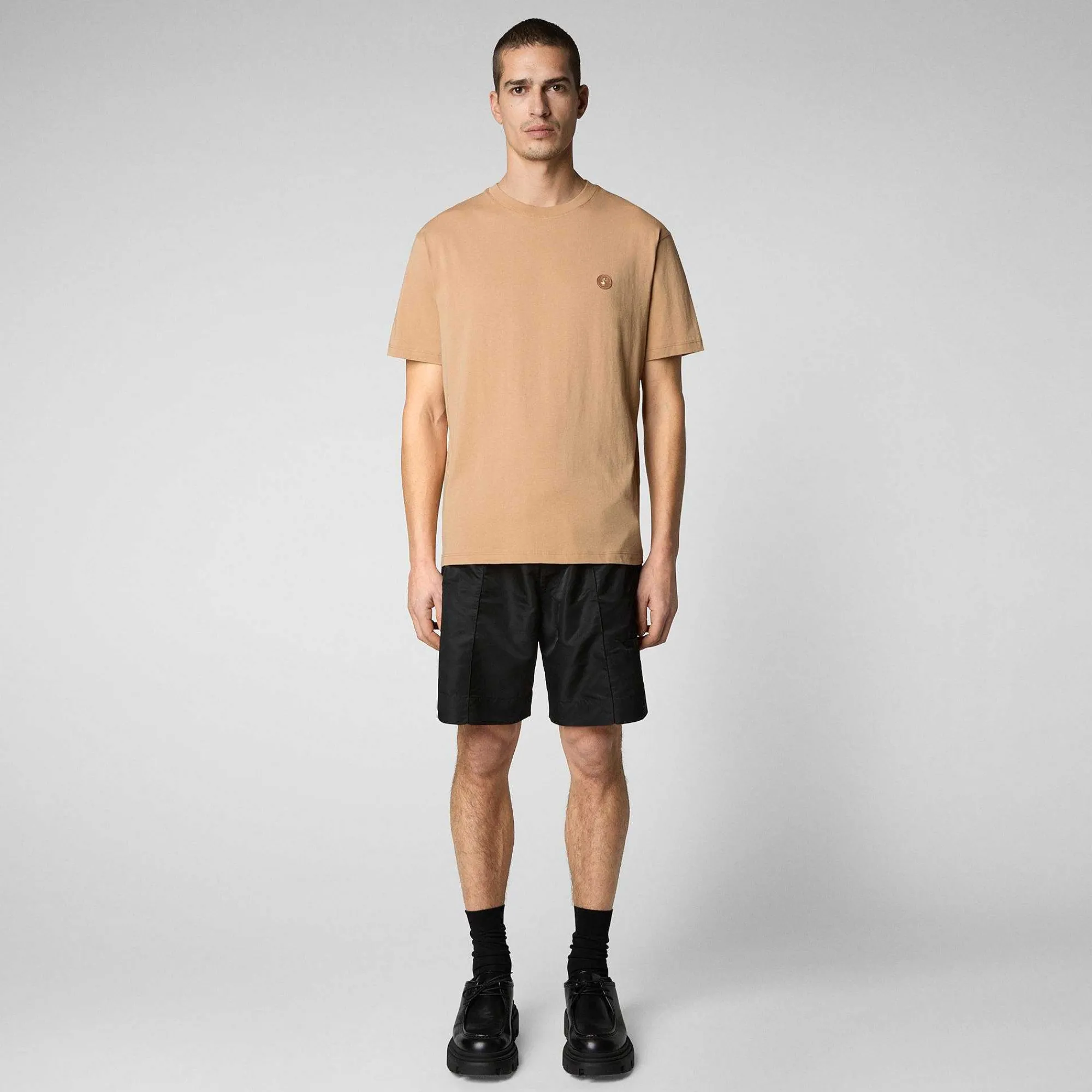 Magliette & Felpe^Save The Duck T-Shirt Uomo Adelmar Beige Biscotto