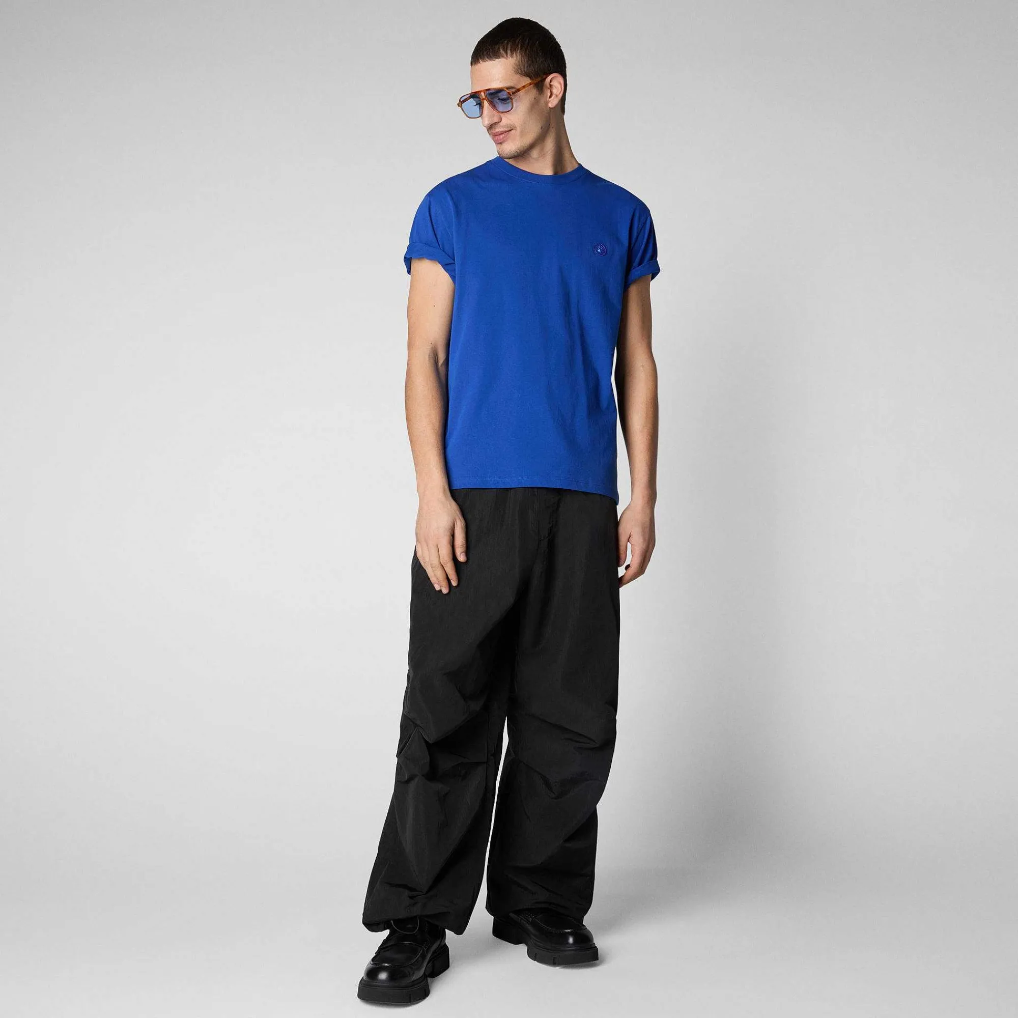 Magliette & Felpe^Save The Duck T-Shirt Uomo Adelmar Blu Elettrico