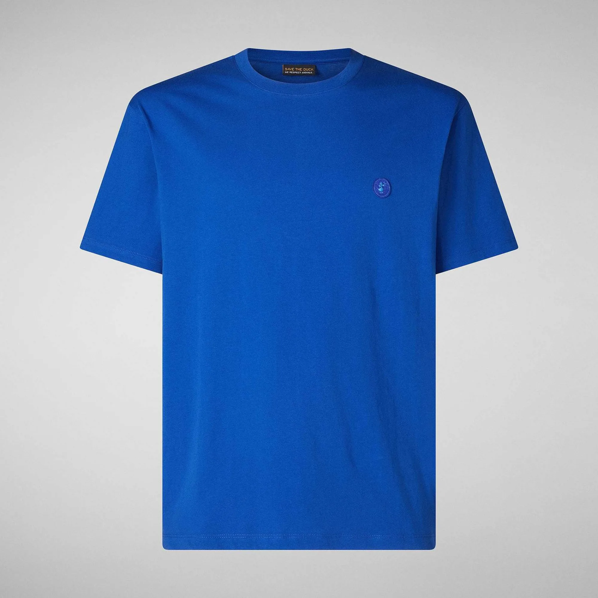 Magliette & Felpe^Save The Duck T-Shirt Uomo Adelmar Blu Elettrico
