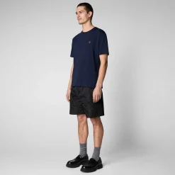 Magliette & Felpe^Save The Duck T-Shirt Uomo Adelmar Blu Navy