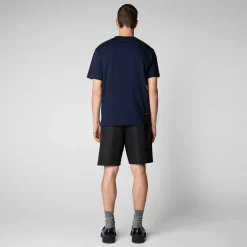 Magliette & Felpe^Save The Duck T-Shirt Uomo Adelmar Blu Navy