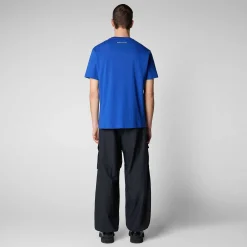 Magliette & Felpe^Save The Duck T-Shirt Uomo Caius Blu Elettrico