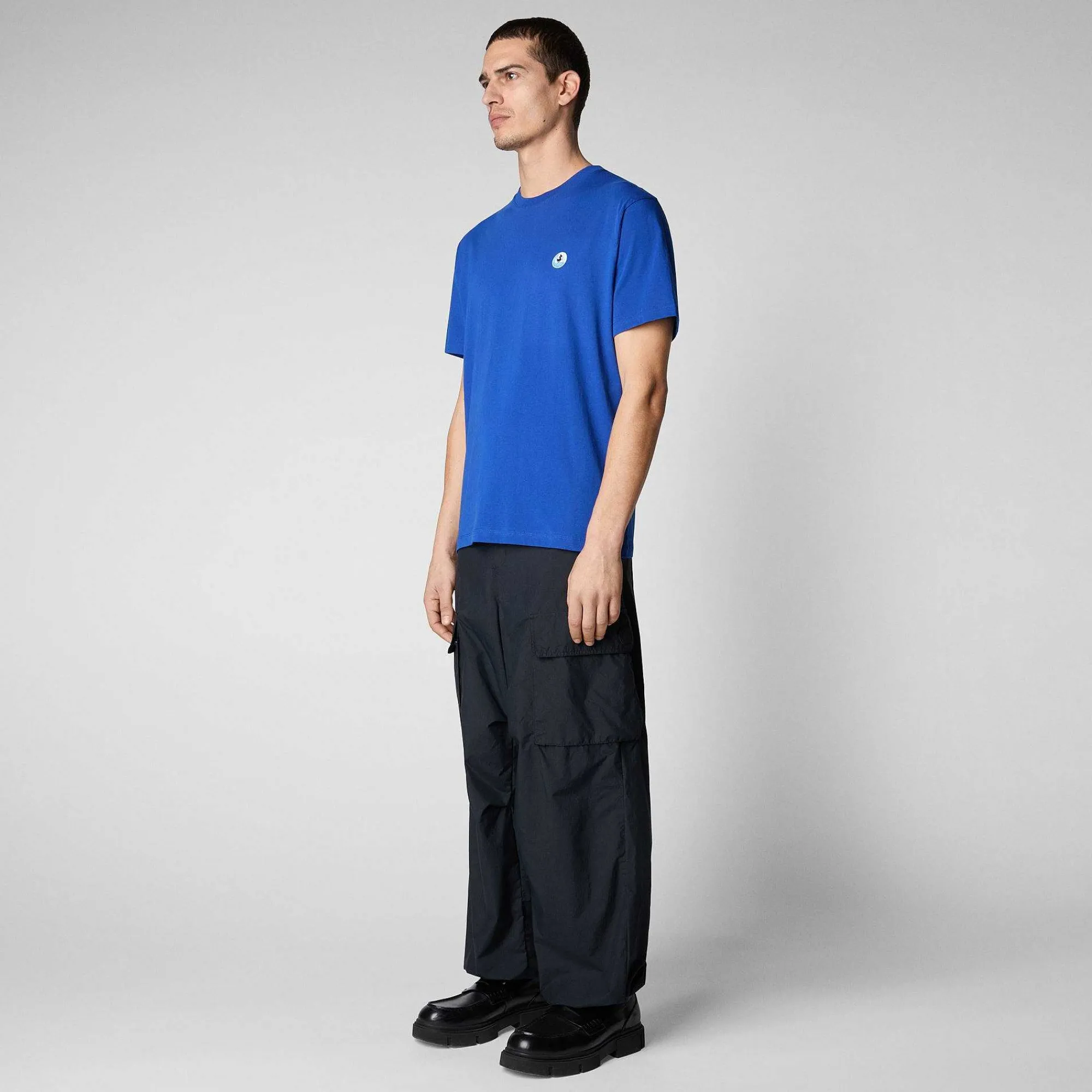 Magliette & Felpe^Save The Duck T-Shirt Uomo Caius Blu Elettrico