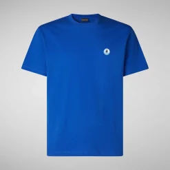Magliette & Felpe^Save The Duck T-Shirt Uomo Caius Blu Elettrico