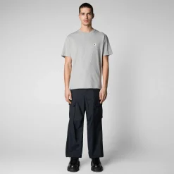 Magliette & Felpe^Save The Duck T-Shirt Uomo Caius Grigio Melange