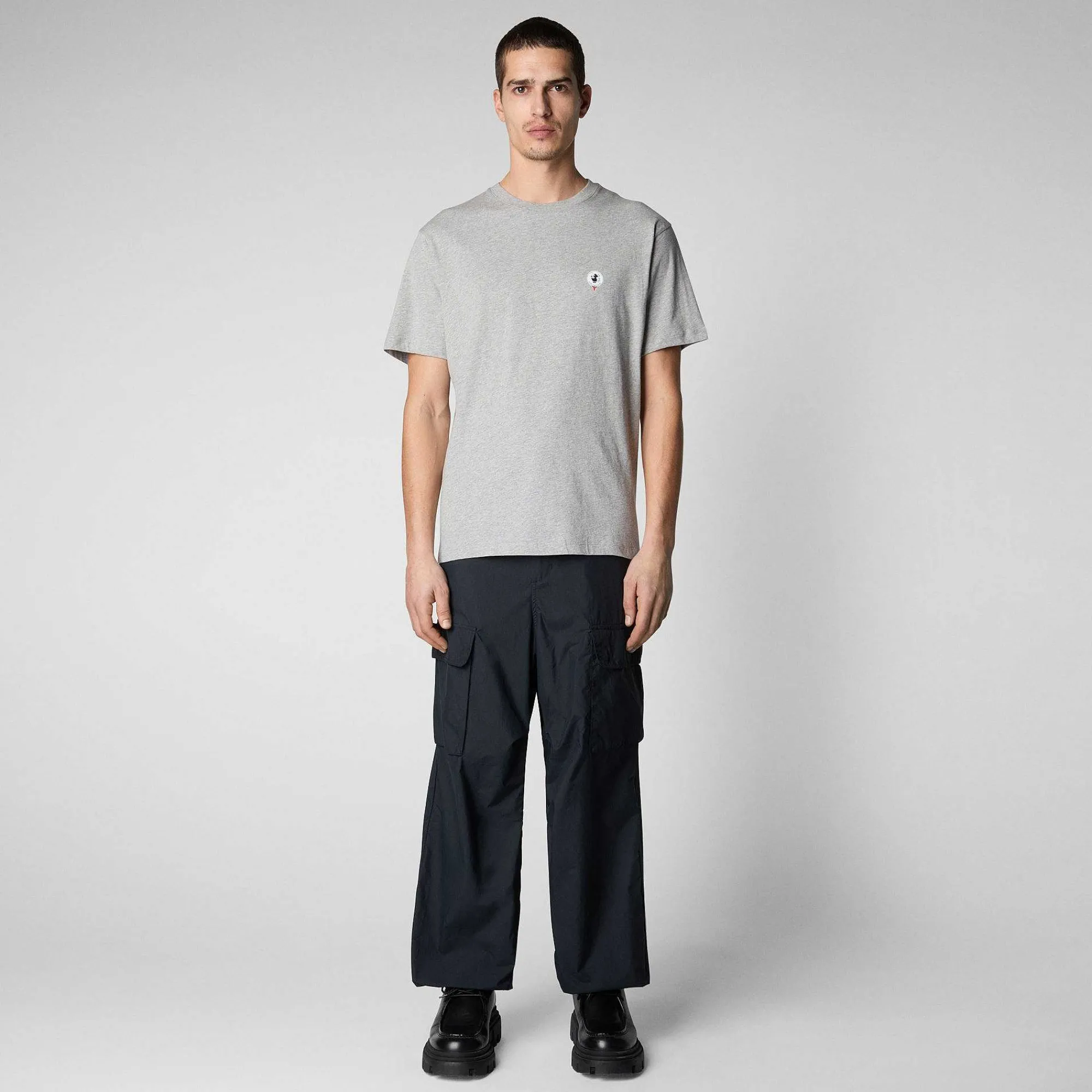 Magliette & Felpe^Save The Duck T-Shirt Uomo Caius Grigio Melange