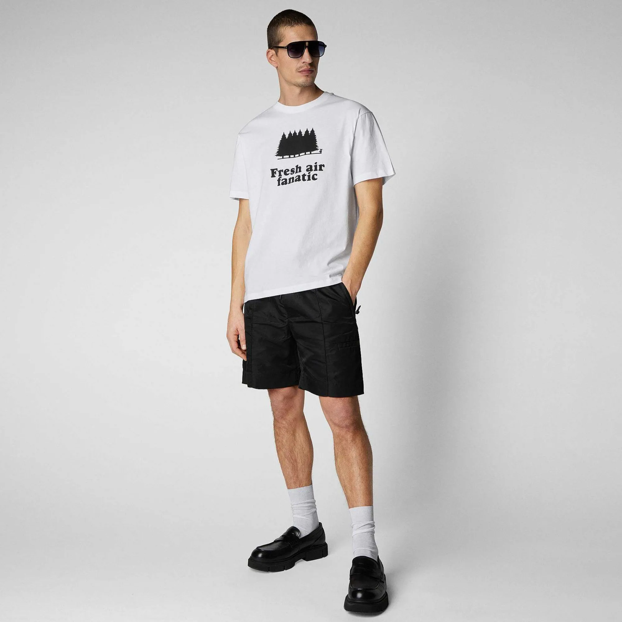 Magliette & Felpe^Save The Duck T-Shirt Uomo Liraz Bianco
