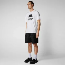 Magliette & Felpe^Save The Duck T-Shirt Uomo Liraz Bianco
