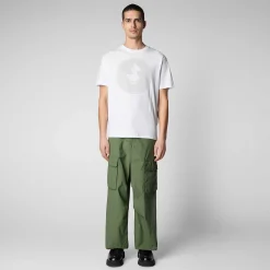 Magliette & Felpe^Save The Duck T-Shirt Uomo Pepo Bianco