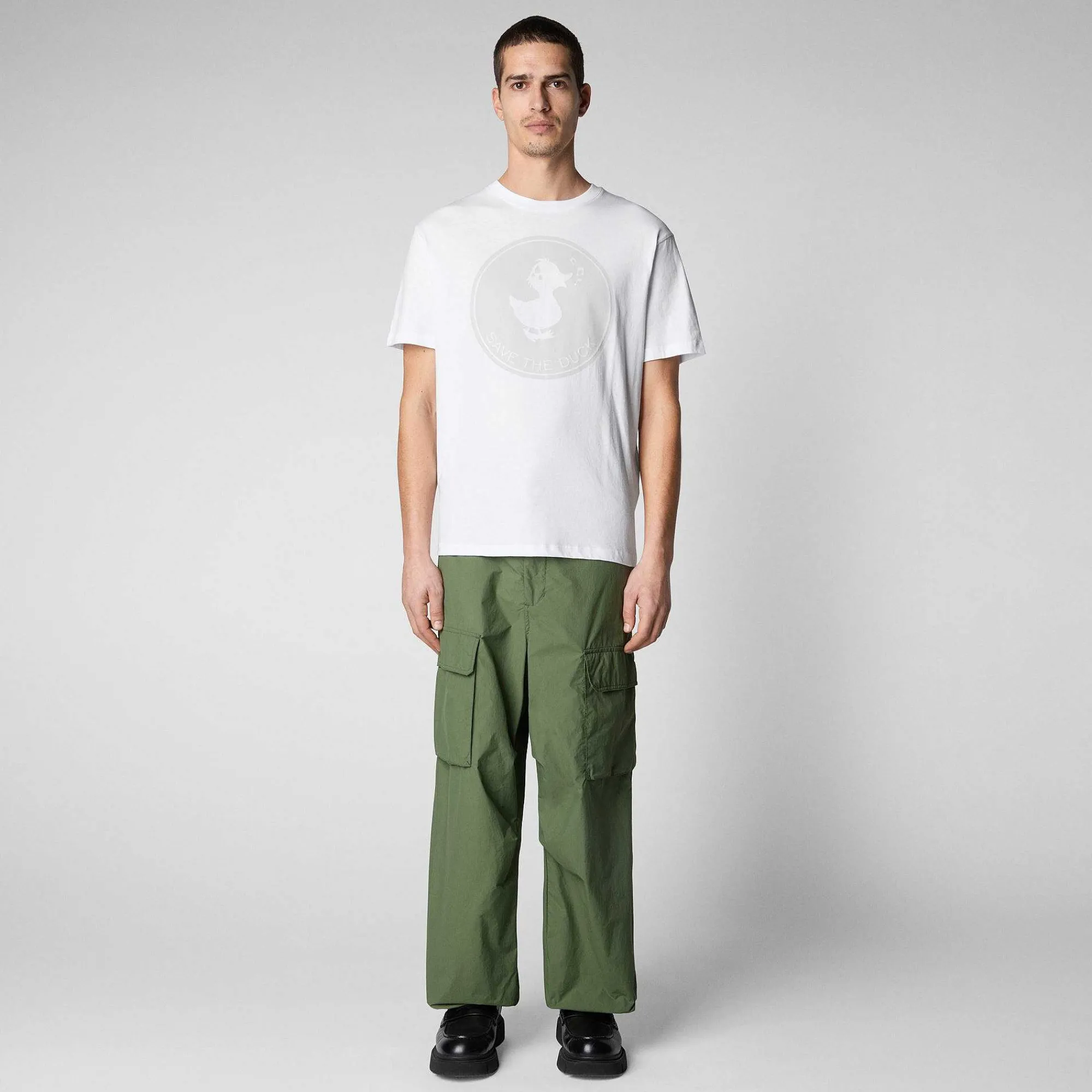 Magliette & Felpe^Save The Duck T-Shirt Uomo Pepo Bianco