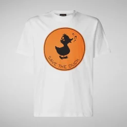 Magliette & Felpe^Save The Duck T-Shirt Uomo Sabik Bianco