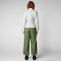 Piumini Animal-Free^Save The Duck Woman'S Animal Puffer Andreina Grigio Nebbia