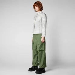 Piumini Animal-Free^Save The Duck Woman'S Animal Puffer Andreina Grigio Nebbia