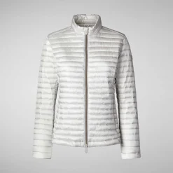 Piumini Animal-Free^Save The Duck Woman'S Animal Puffer Andreina Grigio Nebbia