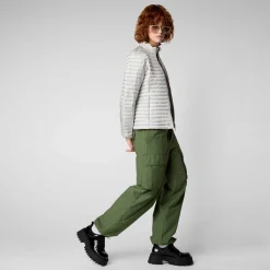 Piumini Animal-Free^Save The Duck Woman'S Animal Puffer Andreina Grigio Nebbia